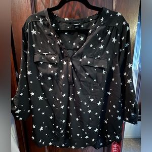 Torrid Harper star blouse
